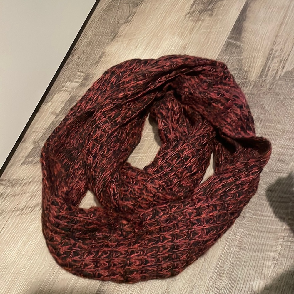 Red & Black Infinity Scarf